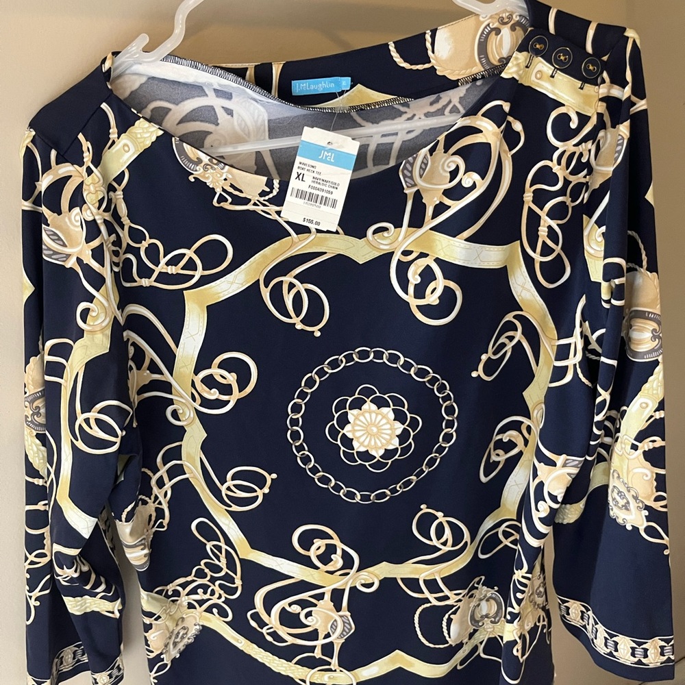 J. McLaughlin Wavesong Boat Neck Tee